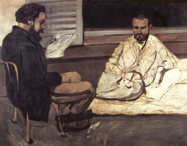 Paul Cezanne Paul Alexis faisant la lecture a Emile Zola oil painting image